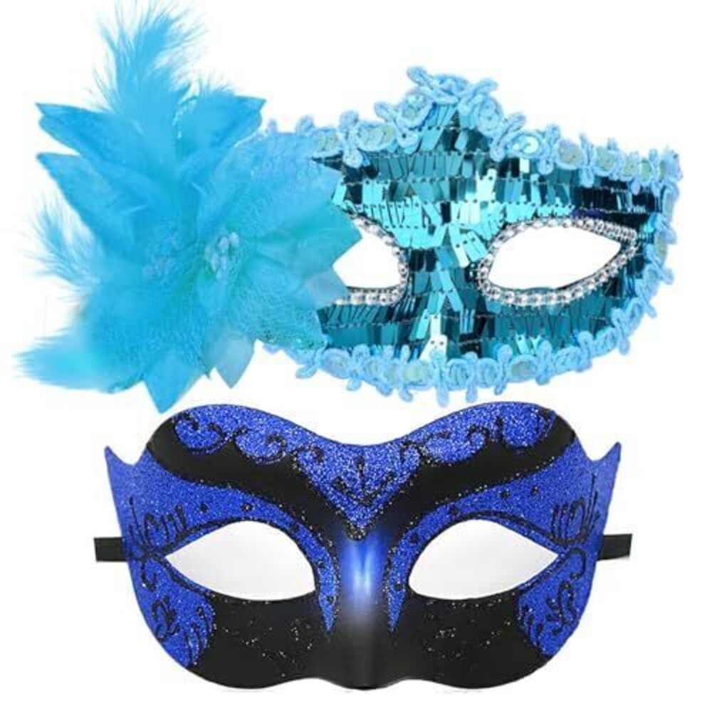 6241 Masquerade Mask Couple Venetian Mask Halloween Mask for Costume Party